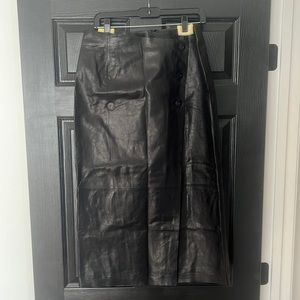 Lafayette 148 Women’s Leather Skirt